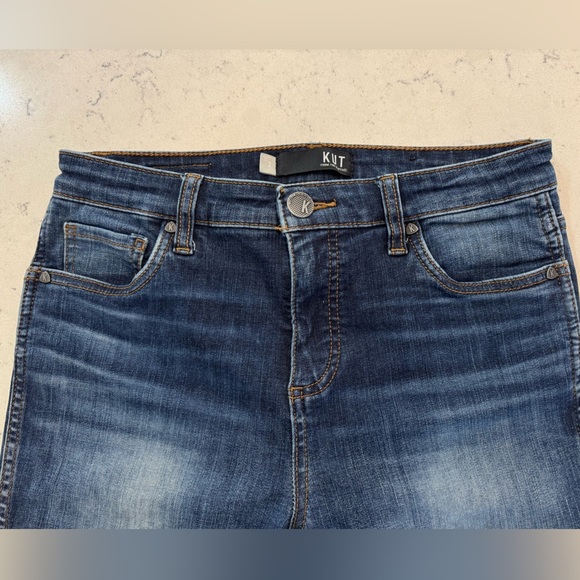 KUT from the Kloth Donna Fab Ab High Waist Ankle Skinny Jeans Size 2 - Picture 3 of 14